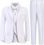 Boys Suit for Kids Teens Formal 5 Piece Tuxedo Suit Set by Lycody