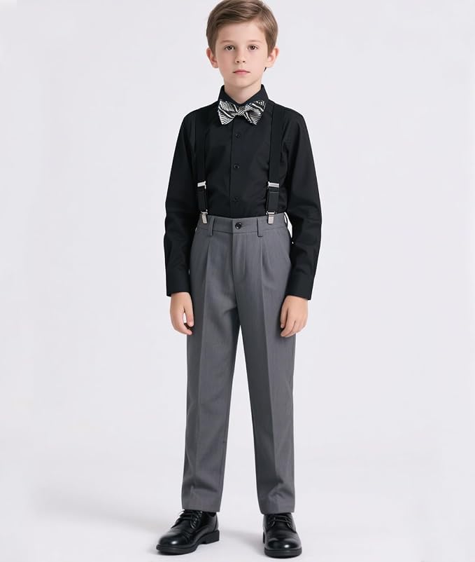 Boys Suits Formal Dress Vest and Pants Set - Image 4