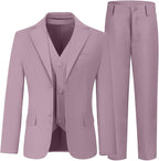 Boys' 3 Piece Suit Set with Suit Jacket, Formal Tuxedos Slim Fit Ring Bearer by Hipfun