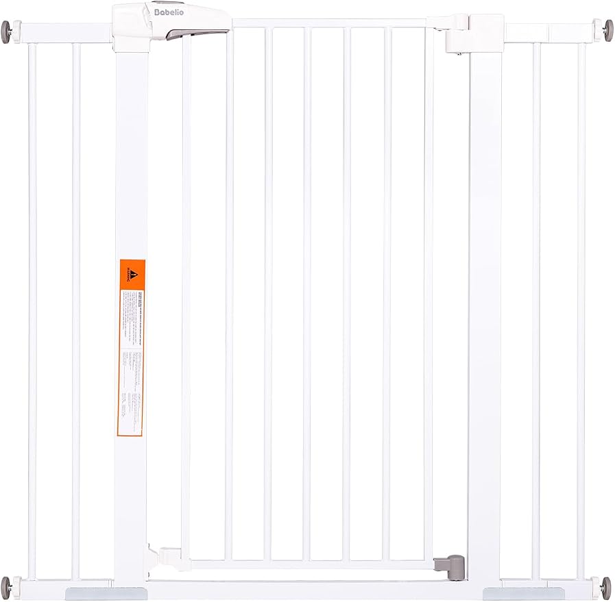 BABELIO 36" Tall Dog Gate PressGuard C5, 26-40" Wide Auto Close Baby Gate by BABELIO