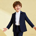Boys Formal Suit Set 4 Pieces Kids Tuxedo Ring Bearer Outfit - Image 6