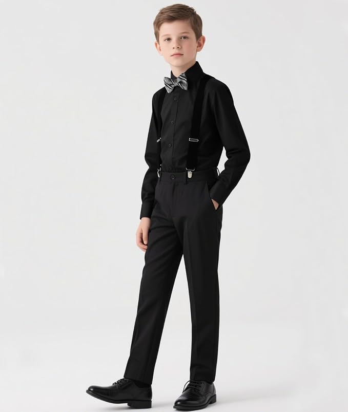 Boys Suits Formal Dress Vest and Pants Set - Image 4