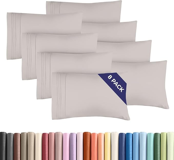 Standard Pillow Cases Set of 8 by CGKUnlimited
