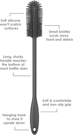 Silicone Bottle Brush, Water Bottle Cleaner Brush - Image 4