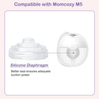 6Pcs Diaphragm Compatible with Momcozy M5 Breast Pump, Breast Pump Replacement - Image 2