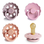 FRIGG Natural Rubber Baby Pacifier 4-Pack Sunset Bliss | Made in Denmark | by mushie