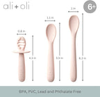 Ali+Oli Silicone Spoon Set for Baby Unbreakable Baby Spoons, Self Feeding - Image 3