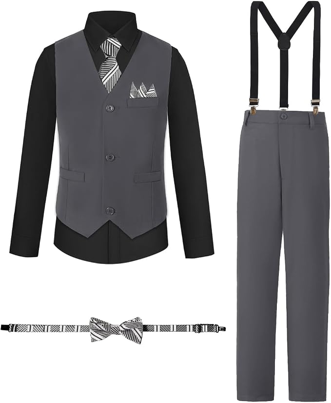 Boys Suits Formal Dress Vest and Pants Set by Unknown