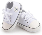 Meckior Baby Girls Boys Canvas Sneakers Soft Sole High-Top Ankle Infant First - Image 2