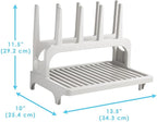 PopYum Seattle Gray Space Saving Drying Rack from 100% Recycled Bottles - Image 3