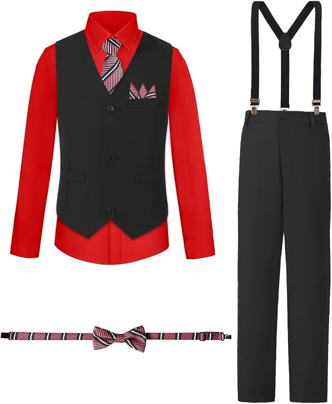 Boys Suits Formal Dress Vest and Pants Set by Unknown