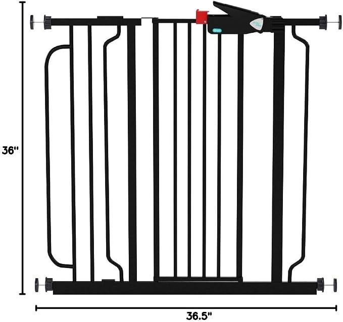 Regalo Easy Step Extra Tall Walk Thru Baby Gate, Bonus Kit, Includes 4-Inch - Image 5