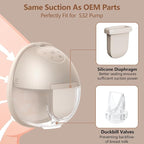 2pcs Duckbill Valves and 2pcs Silicone Diaphragms Compatible - Image 3