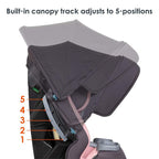 Baby Trend Cover Me™ 4-in-1 Convertible Car Seat, Quartz Pink - Image 2