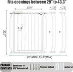 Walk Through Expandable Baby & Dog Gate 38.5-43.3 Inch - Image 2