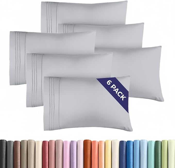 Standard Pillow Cases Set of 6 by CGKUnlimited