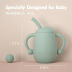 Cuddle Campus Pack of 2 Silicone Baby Training Cup, Shatterproof Toddler Sippy - Image 3