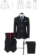 YuanLu Boys Suit for Kids Tuxedo Wedding Ring Bearer Outfit, 5 Piece Boy Slim - Image 4