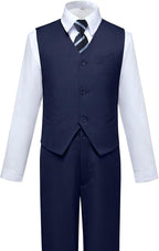 Visaccy Boys Suits Slim Fit Dress Clothes Ring Bearer Outfit - Image 5