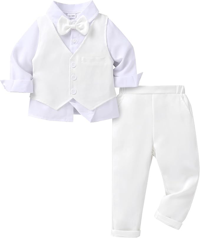 YOUNGER TREE Toddler Boy Clothes Suit Gentleman Wedding Outfits Baby Formal by YOUNGERTREE