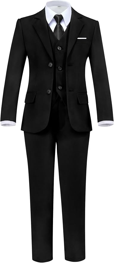 Boys' 5 Piece Formal Suit Set by Hipfun