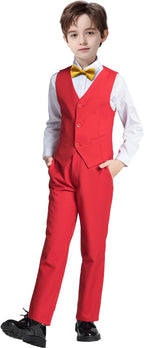 Boys' Suits Formal Slim Fit Tuxedo Boys Vest and Pants Set - Image 2