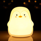 Tremdwoto Night Light for Kids, Penguin Silicone Nightlight Lamp, 7 Color - Image 6