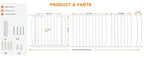 HOOEN 30" Tall Extra Wide Baby Gate - Image 2
