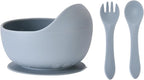 Silicone Baby Feeding Set, Baby Bowls, Baby Spoons and Baby Forks Can Fit in by Unknown