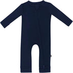 KYTE BABY Unisex Rayon Made From Bamboo Zippered Rompers 0-24 Months by KYTEBABY