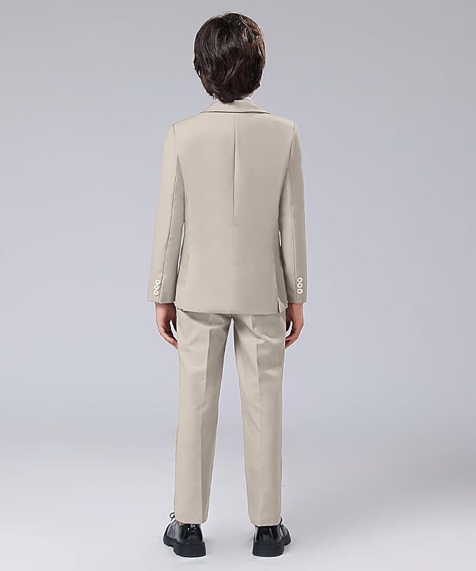 Boys' Formal Suit Set Adjustable Waist Suits - Image 7