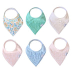 Copper Pearl 6 Pack Soft Cotton Baby Bibs by CopperPearl
