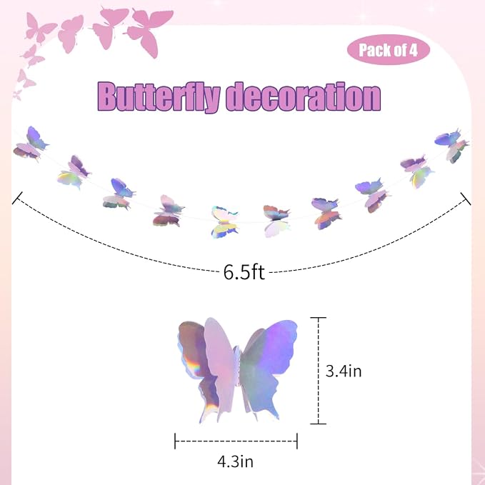 Butterfly Decorations, Butterfly Birthday Decorations - Image 2