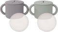WeeSprout Snack Containers, Food Grade Silicone Cups, Spill-Proof Tops by WeeSprout