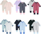 Teach Leanbh Toddler Baby Boys Girls 2-Pack Pajamas Cotton 2 Way Zipper Long - Image 7