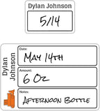 Name Bubbles - Reusable Baby Bottle Labels by NameBubbles