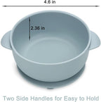 PandaEar Silicone Baby Feeding Set| 2 Divided Suction Plate + 2 Suction Bowl + - Image 9