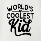 World's Coolest Kid Funny Cute Humor Infant Premium Jersey Baby Bib - Image 2