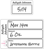 Name Bubbles - Reusable Baby Bottle Labels by NameBubbles