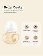 4-Pack Silicone Sleeves for Philips Avent Glass Bottles, BPA-Free - Image 2