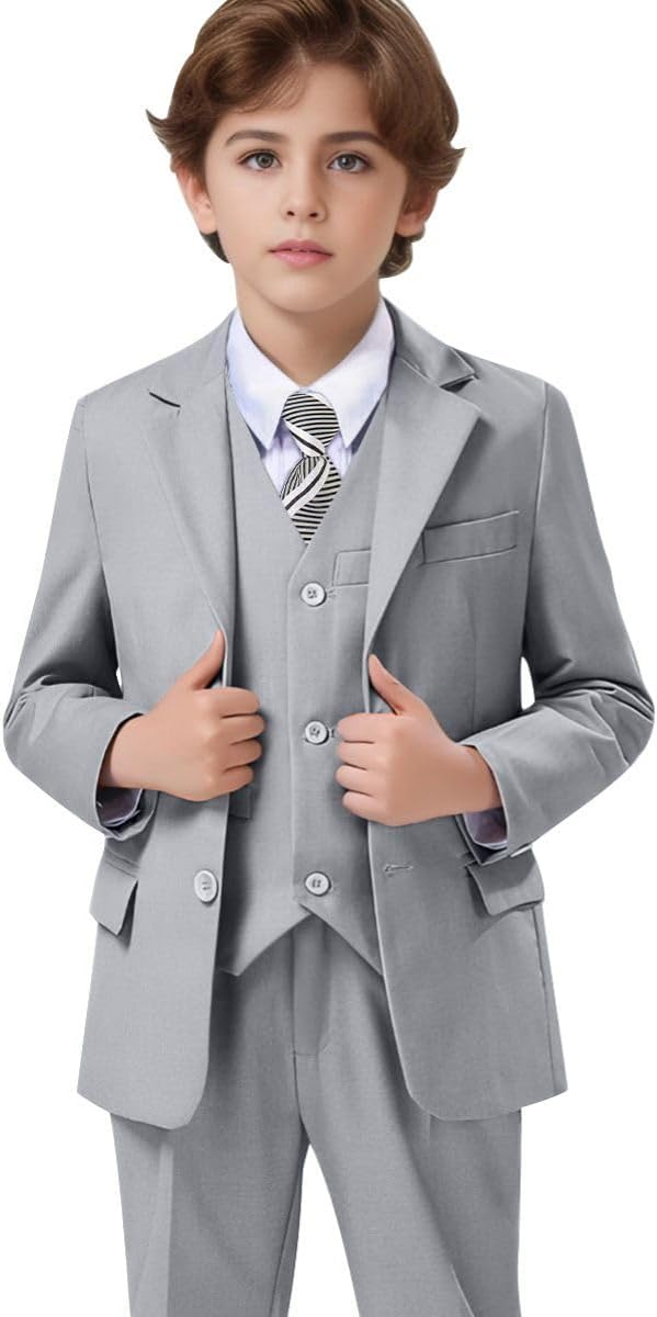 Boys' Formal Suit Set Adjustable Waist Suits by Unknown