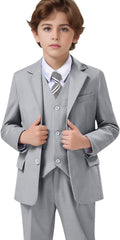 Boys' Formal Suit Set Adjustable Waist Suits by Unknown