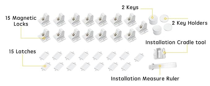 Vmaisi Baby Proofing Magnetic Cabinet Locks - Image 2