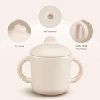 Silicone Sippy Cups for Baby 6 Months+, Leak Proof 5oz, Microwavable for 1+ - Image 3