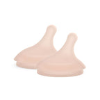 Suavinex Zero.Zero Adaptable Flow Asymmetrical Silicone Nipple, 2 Pack by Suavinex