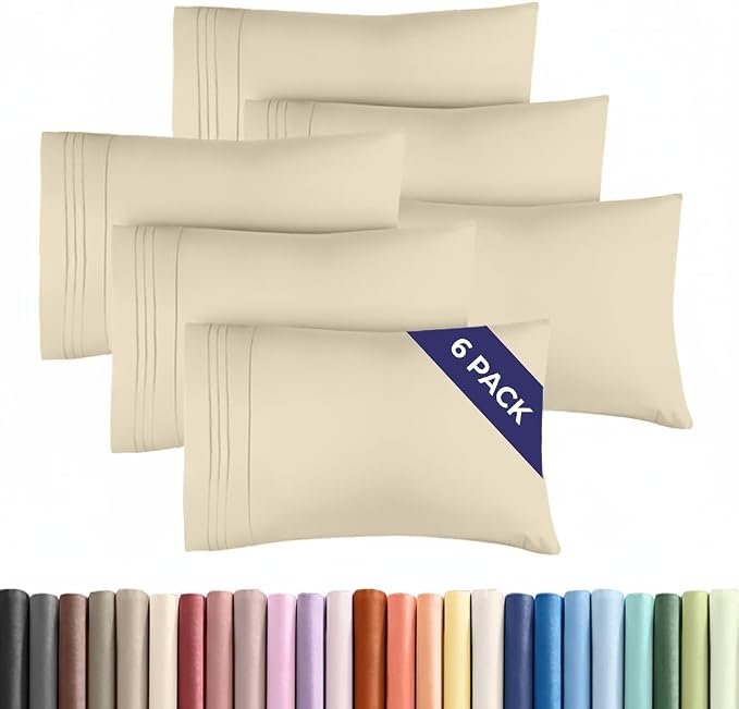 Standard Pillow Cases Set of 6 by CGKUnlimited