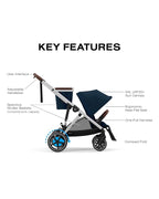 Cybex e-Gazelle S Electronic Assist Stroller – Gazelle S Single-to-Double - Image 5