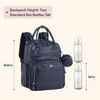 BabbleRoo Leather Diaper Bag Backpack - Image 2