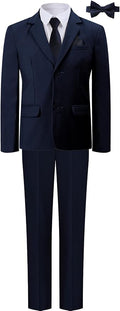 A&J DESIGN Boys 7-Piece Formal Suit Ring Bearer Outfit by AJDESIGN