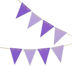 Dark Purple and Light Purple Pennant Banner, Dark Purple and Light Purple by CC+wonderland+zone